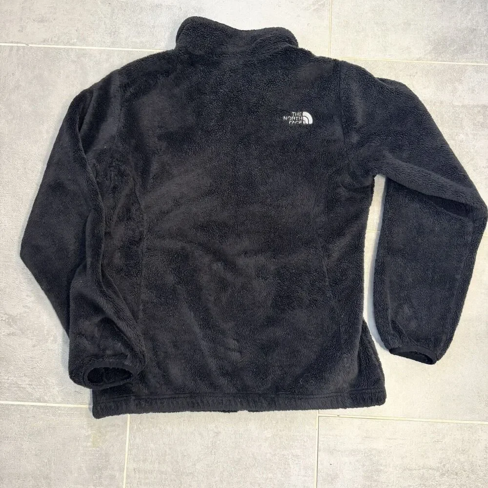 The North Face black soft fleece, zip jacket Girls Size 18 XL